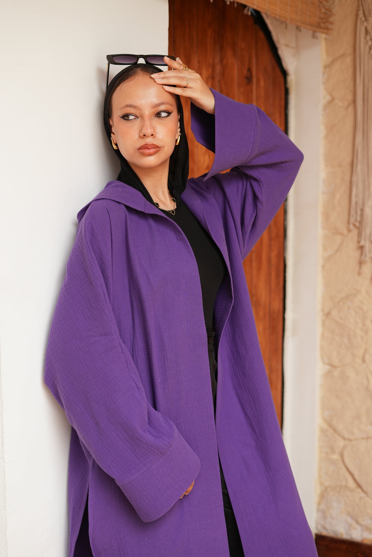 Oversized Purple Luxe Kimono