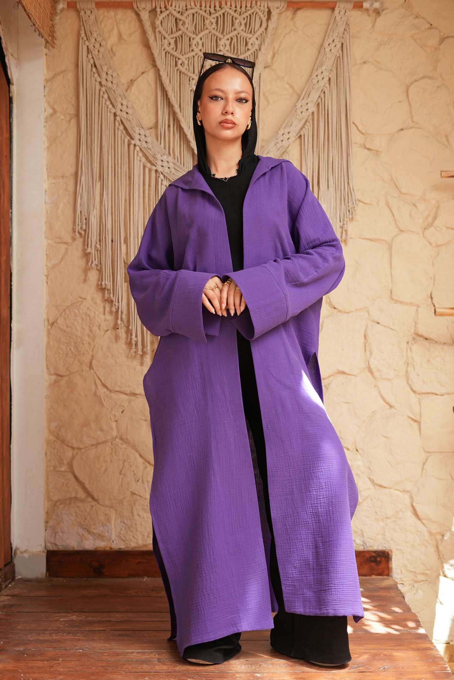 Oversized Purple Luxe Kimono