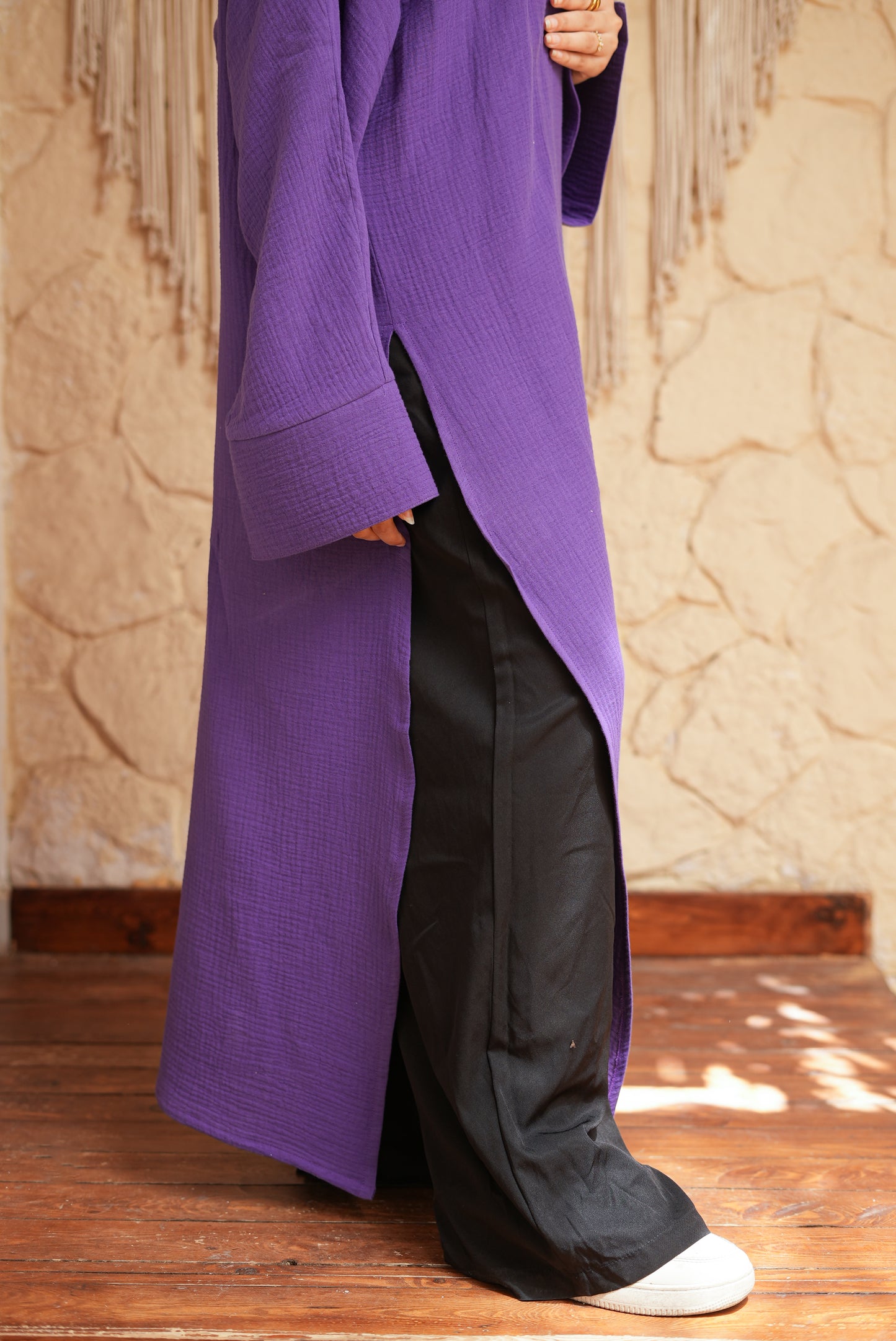 Oversized Purple Luxe Kimono
