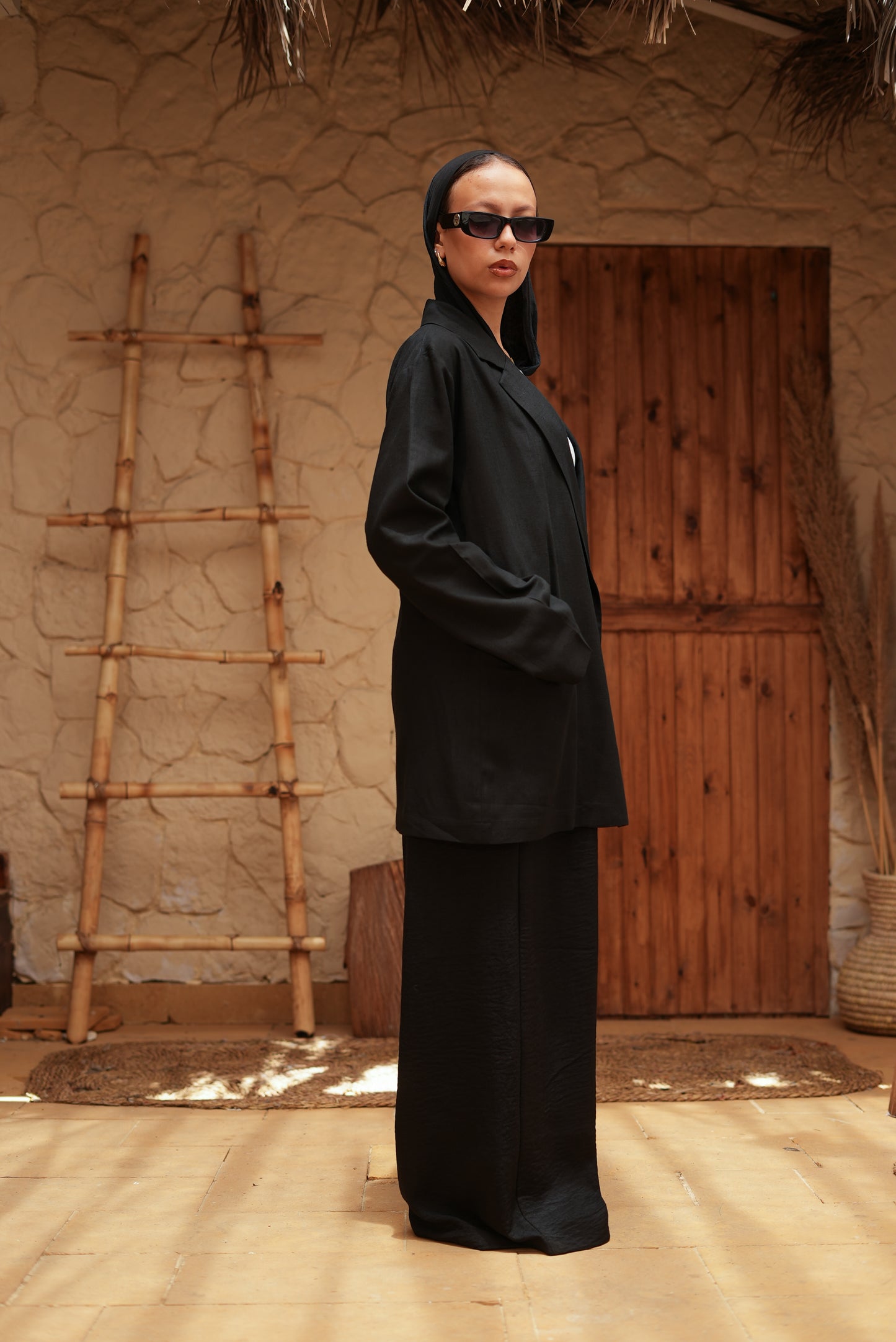 Pure linen Black blazer